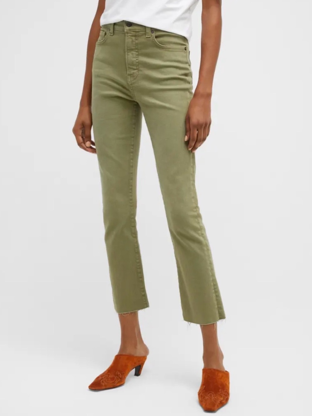 Veronica Beard Carly High Rise Kick Flare Ankle Jeans Size 27